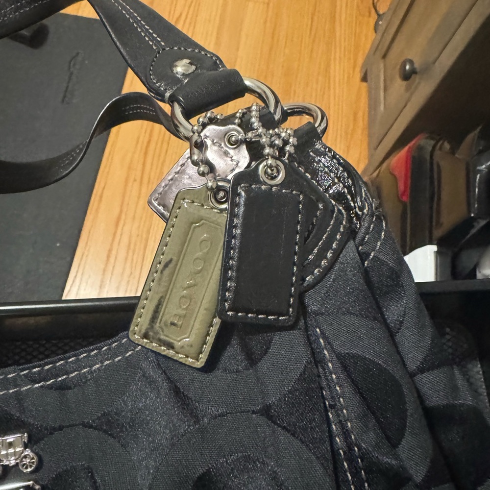 Coach Handbag In C Canvas Pattern - image 5